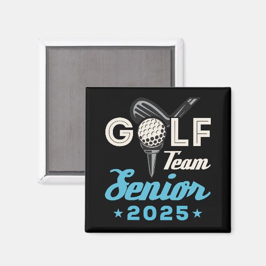Golf Team Senior Klasse van 2025 Golfer Magneet (Voorkant / Achterkant)