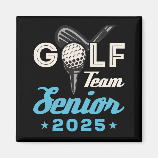 Golf Team Senior Klasse van 2025 Golfer Magneet (Voorkant)