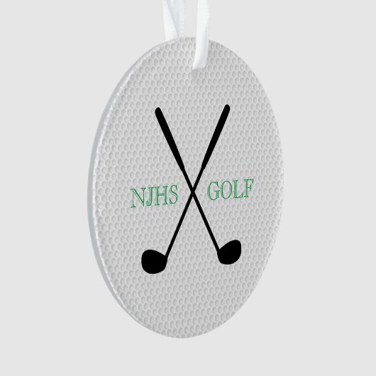 Golf Team Tournament Souvenir - Gepersonaliseerd Ornament (voorkant)