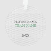 Golf Team Tournament Souvenir - Gepersonaliseerd Ornament (achterkant)