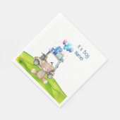 Golf Teddy Bear Het is Jongen voor Baby shower Nap Servet (Hoek)