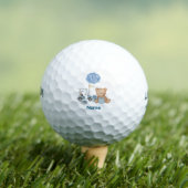 Golf Teddybeer Het is een Jongen voor Baby Shower Golfballen (Insitu Shirt)