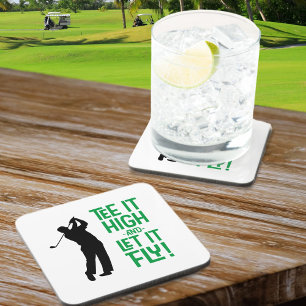 Golf Tee Grappige Humor Moderne Sporten Klassieke Bier Onderzetter