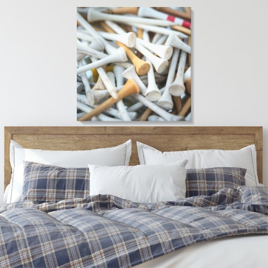 Golf Tee's Canvas Afdruk (Insitu (Slaapkamer))