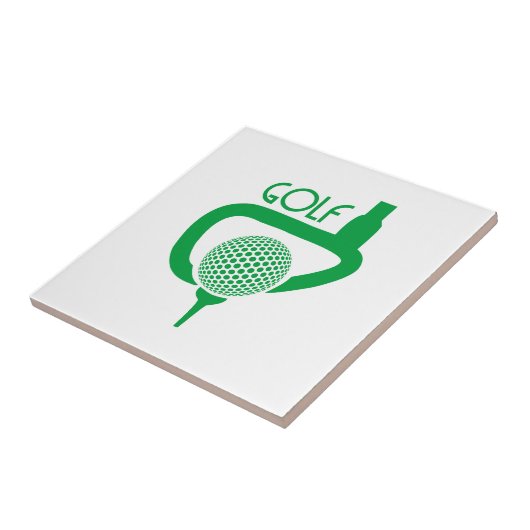 Golf Tegeltje (Zijkant)