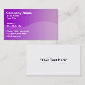 Golf tegen een Paarse afgestudeerde achtergrond Contactkaartje (Voorkant / Achterkant)