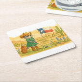 Golf Texas  Themed for Cat Lovers  Kartonnen Onderzetters (Schuin)