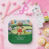 GOLF TEXAS Verjaardagsfeest voor kattenliefhebbers Papieren Bordje (Feest)