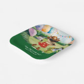 GOLF TEXAS Verjaardagsfeest voor kattenliefhebbers Papieren Bordje (Gebogen)