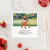 GOLF TEXAS Verjaardagsfeest voor kattenliefhebbers Servet (Insitu)