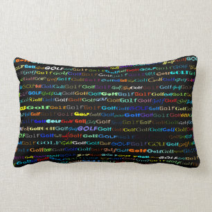 Golf Text Design I Lumbar Pillow Kussen