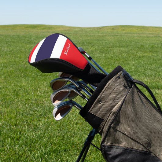 Golf Thailand & Thaise vlag / Golfclubs Hoesjes Golfheadcover (Insitu)