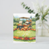 Golf Thanksgiving thema voor golfer Briefkaart (Staand voorkant)