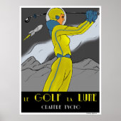 Golf the Moon Poster (Voorkant)