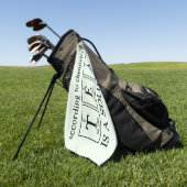 Golf Thee Wetenschap Stunt Handdoek (Groen)