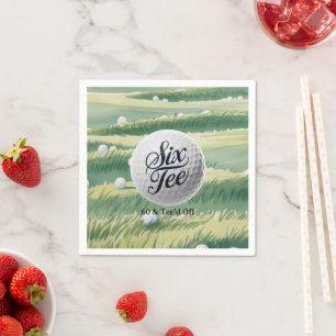 Golf Thema 60 & Tee'd Off Verjaardagsfeest Servet