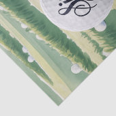 Golf Thema 60 & Tee'd Off Verjaardagsfeest Tissuepapier (Detail)