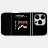 Golf Thema Aangepaste Monogram Naam Clubs Case-Mate iPhone Case (Achterkant (horizontaal))