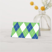 Golf thema Buffet voedsel tent labels Plaatskaartje (Achterkant)