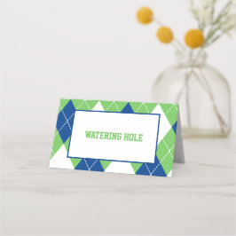 Golf thema Buffet voedsel tent labels Plaatskaartje