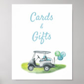 Golf Thema Cadeaus Verjaardagsteken Poster (Voorkant)