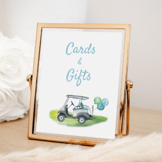 Golf Thema Cadeaus Verjaardagsteken Poster