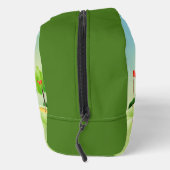 Golf Thema Cursus Groen Monogram Naam Toilettasje (Rechts)