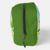 Golf Thema Cursus Groen Monogram Naam Toilettasje (Rechts)