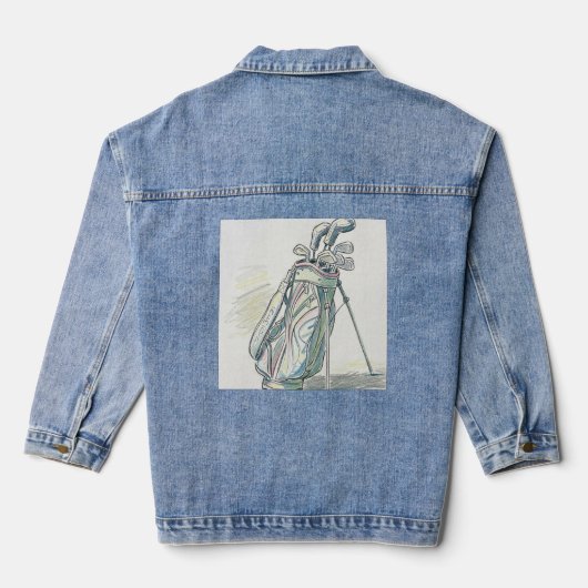 Golf Thema Denim Jacket (Achterkant)