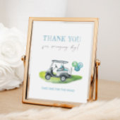 Golf Thema Favor Sign Poster