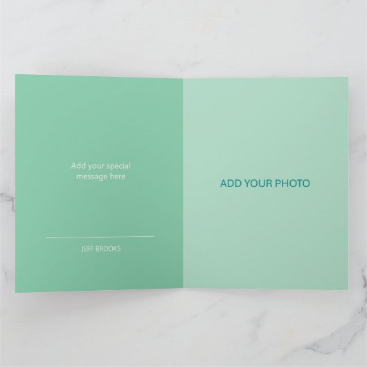 Golf thema foto Dank u kaart | Gevouwen optie (Binnen)