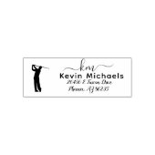 GOLF thema gepersonaliseerd monogram Zelfinktende Stempel (Design)