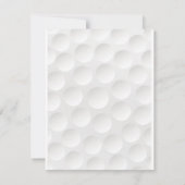 Golf Thema Golf Bar Mitswa antwoordkaart Kaart (Achterkant)