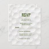 Golf Thema Golf Bar Mitswa RSVP Kaart (Voorkant / Achterkant)