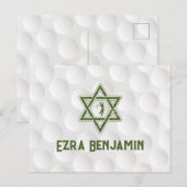 Golf Thema Golf Bar Mitzvah Dankjewel Briefkaart (Voorkant / Achterkant)