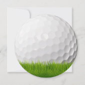 Golf Thema | Golfbaan Pensioen Event Kaart (Achterkant)