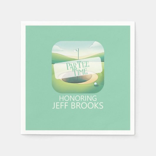 Golf Thema Green Party Servet (Voorkant)