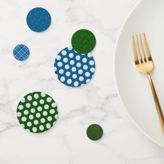 Golf Thema Groen en Blauw Confetti (Groep)
