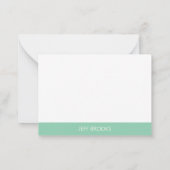 Golf thema Groen gepersonaliseerd Notitiekaartje (Achterkant)