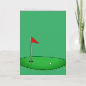 Golf thema Happy Vaderdag Kaart voor vader (Achterkant)