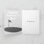 Golf thema Happy Vaderdag Kaart voor vader (Binnen)
