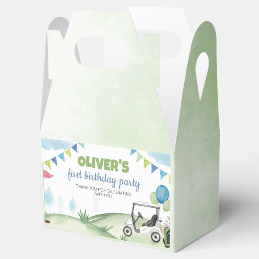 Golf Thema Jongen Verjaardagsfeestje Favor Box Bedankdoosjes (Geopend)