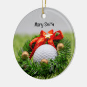 Golf thema kerstcadeaus voor golfer keramisch ornament (Links)