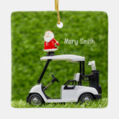Golf thema kerstcadeaus voor golfer keramisch ornament (Voorkant)