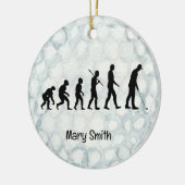 Golf thema kerstcadeaus voor golfer keramisch ornament (Links)