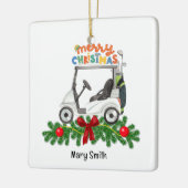 Golf thema kerstcadeaus voor golfer keramisch ornament (Links)