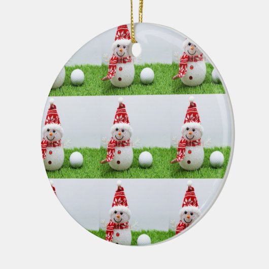 Golf thema kerstcadeaus voor golfer keramisch ornament (Links)