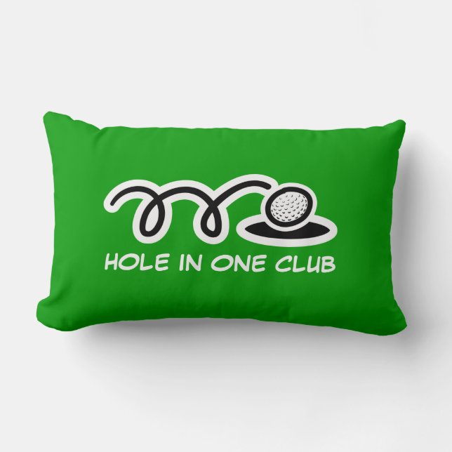 Golf thema kussen met grappige quote (Voorkant)