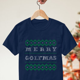 Golf thema Merry Golfmas vakantie T-shirt