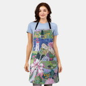 Golf thema met golfclub schort (Gedragen)